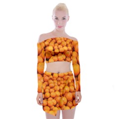 Oranges 3 Off Shoulder Top With Mini Skirt Set by trendistuff