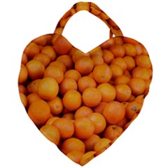 Oranges 3 Giant Heart Shaped Tote by trendistuff
