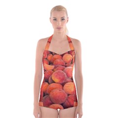 PEACHES 2 Boyleg Halter Swimsuit 