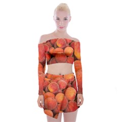 PEACHES 2 Off Shoulder Top with Mini Skirt Set