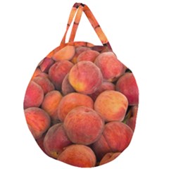 PEACHES 2 Giant Round Zipper Tote