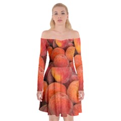 PEACHES 2 Off Shoulder Skater Dress