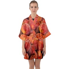 PEACHES 2 Quarter Sleeve Kimono Robe