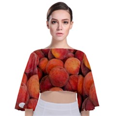 PEACHES 2 Tie Back Butterfly Sleeve Chiffon Top