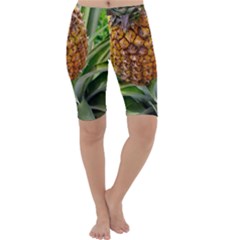 Pineapple 2 Cropped Leggings  by trendistuff