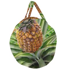 Pineapple 2 Giant Round Zipper Tote by trendistuff