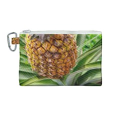 Pineapple 2 Canvas Cosmetic Bag (medium) by trendistuff