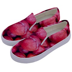 Plums 1 Kids  Canvas Slip Ons by trendistuff