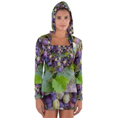 Grapes 2 Long Sleeve Hooded T-shirt by trendistuff