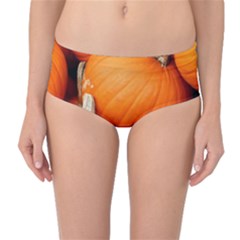 Pumpkins 1 Mid-waist Bikini Bottoms by trendistuff