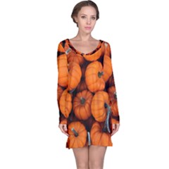 Pumpkins 2 Long Sleeve Nightdress by trendistuff