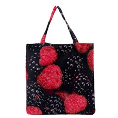 Raspberries 1 Grocery Tote Bag by trendistuff