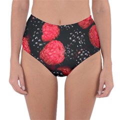 Raspberries 1 Reversible High-waist Bikini Bottoms by trendistuff