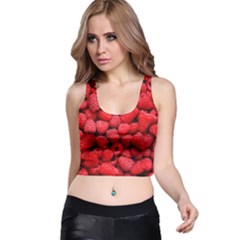 Raspberries 2 Racer Back Crop Top by trendistuff