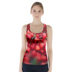 Red Berries 1 Racer Back Sports Top by trendistuff