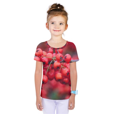 Red Berries 1 Kids  One Piece Tee by trendistuff