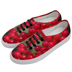 Red Berries 2 Women s Classic Low Top Sneakers by trendistuff