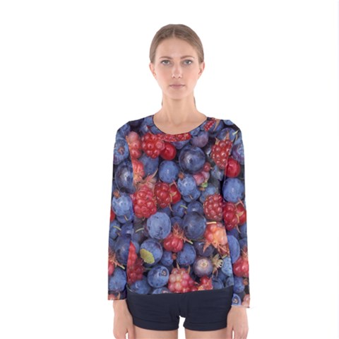 Wild Berries 1 Women s Long Sleeve Tee by trendistuff