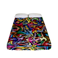 ARTWORK BY PATRICK-COLORFUL-8 Fitted Sheet (Full/ Double Size)