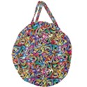 ARTWORK BY PATRICK-COLORFUL-8 Giant Round Zipper Tote View1