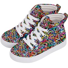 ARTWORK BY PATRICK-COLORFUL-8 Kid s Hi-Top Skate Sneakers