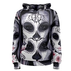 Day Of The Dead Sugar Skull Women s Pullover Hoodie by StarvingArtisan