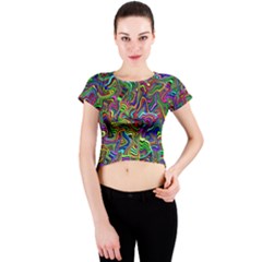 Artwork By Patrick-colorful-9 Crew Neck Crop Top by ArtworkByPatrick