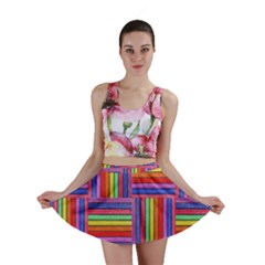 Artwork By Patrick-squares Mini Skirt by ArtworkByPatrick