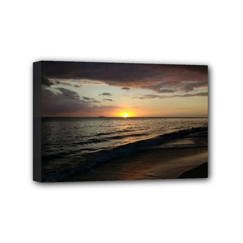 Sunset On Rincon Puerto Rico Mini Canvas 6  X 4  by StarvingArtisan