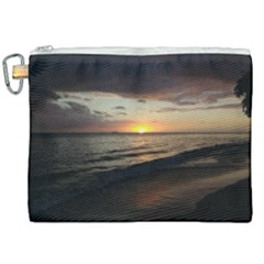 Sunset On Rincon Puerto Rico Canvas Cosmetic Bag (xxl) by StarvingArtisan