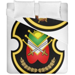 Shield Of The Imperial Iranian Ground Force Duvet Cover Double Side (california King Size) by abbeyz71
