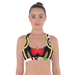 Shield Of The Imperial Iranian Ground Force Cross Back Sports Bra by abbeyz71