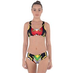 Shield Of The Imperial Iranian Ground Force Criss Cross Bikini Set by abbeyz71