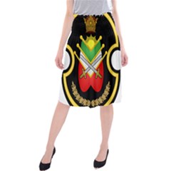 Shield Of The Imperial Iranian Ground Force Midi Beach Skirt by abbeyz71