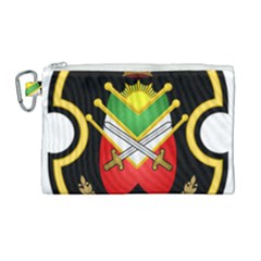 Shield Of The Imperial Iranian Ground Force Canvas Cosmetic Bag (large) by abbeyz71