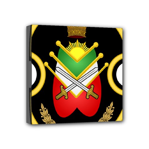 Shield Of The Imperial Iranian Ground Force Mini Canvas 4  X 4  by abbeyz71