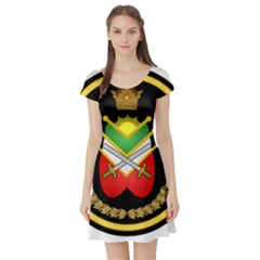 Shield Of The Imperial Iranian Ground Force Short Sleeve Skater Dress by abbeyz71