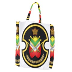 Shield Of The Imperial Iranian Ground Force Giant Grocery Zipper Tote by abbeyz71