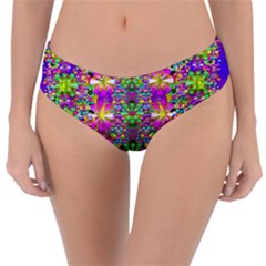Flower Wall With Wonderful Colors And Bloom Reversible Classic Bikini Bottoms by pepitasart