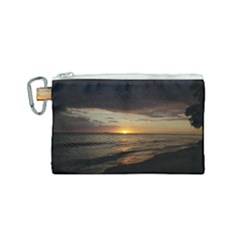 Sunset On Rincon Puerto Rico Canvas Cosmetic Bag (small) by StarvingArtisan