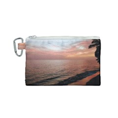 Sunset On Rincon Puerto Rico Canvas Cosmetic Bag (small) by StarvingArtisan