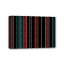 Multicolored Dark Stripes Pattern Mini Canvas 6  x 4  View1