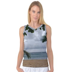 Through The Trees  Women s Basketball Tank Top by StarvingArtisan