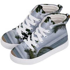 Through The Trees  Kid s Hi-top Skate Sneakers by StarvingArtisan