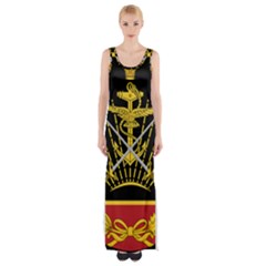 Logo Of Imperial Iranian Ministry Of War Maxi Thigh Split Dress