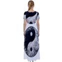 Grunge Yin Yang High Waist Short Sleeve Maxi Dress View2