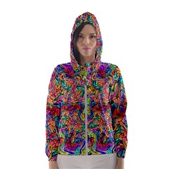 Colorful-12 Hooded Wind Breaker (women) by ArtworkByPatrick