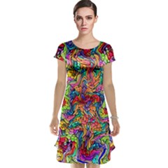 COLORFUL-12 Cap Sleeve Nightdress