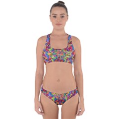 COLORFUL-12 Cross Back Hipster Bikini Set