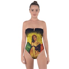Pin Up Girl  Tie Back One Piece Swimsuit by Valentinaart